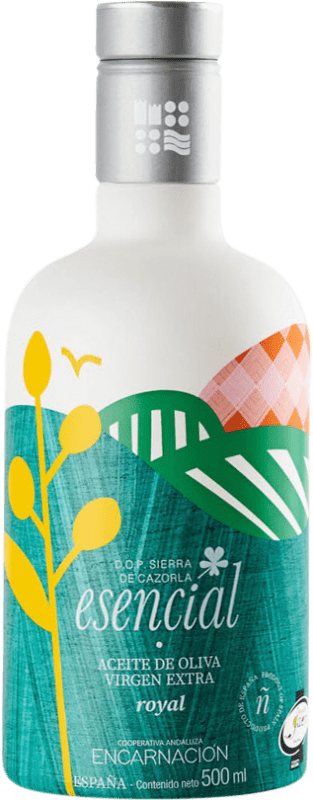 16,95 € 免费送货 | 橄榄油 Encarnación Esencial Cosecha Temprana — 早收, Verde — 绿色, EVOO 特级初榨 D.O. Sierra de Cazorla 安达卢西亚 西班牙 Royal — 罗亚尔 中瓶装 50 cl 玻璃
