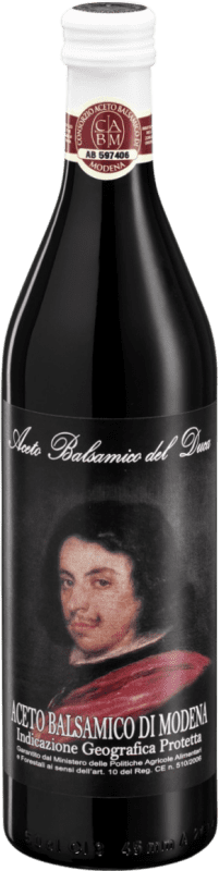 9,95 € Envío gratis | Vinagre Balsamico del Duca Cápsula Blanca Vidrio D.O.C. Modena Italia Botella Medium 50 cl