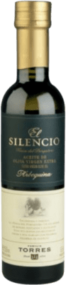 123,95 € Spedizione Gratuita | Scatola da 12 unità Olio d'Oliva Familia Torres El Silencio Vidrio Catalogna Spagna Arbequina Piccola Bottiglia 25 cl