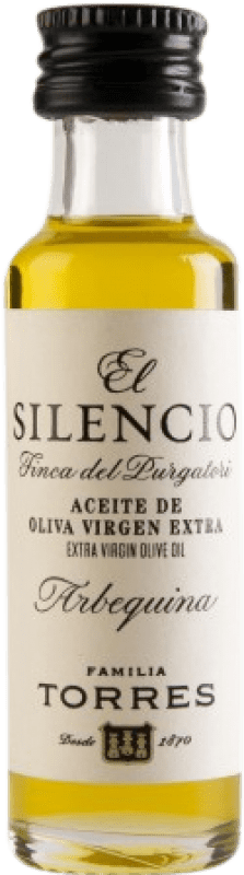 289,95 € Free Shipping | 264 units box Olive Oil Familia Torres El Silencio EVOO Extra Virgin Catalonia Spain Arbequina Miniature Bottle 2 cl Glass