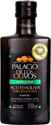 7,95 € Kostenloser Versand | Olivenöl Olivapalacios E-NOL Extra Nativ Kastilien-La Mancha Spanien Arbequina Kleine Flasche 25 cl Glas