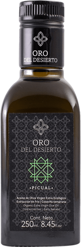 162,95 € Free Shipping | 12 units box Olive Oil Oro del Desierto Vidrio Andalusia Spain Picual Small Bottle 25 cl