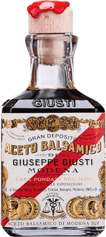 86,95 € 送料無料 | 酢 Giuseppe Giusti Balsámico Banda Rossa 5 Medallas de Oro イタリア 小型ボトル 25 cl