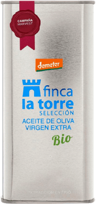 19,95 € Envío gratis | Aceite de Oliva Finca la Torre AOVE Virgen Extra Andalucía España Arbequina Lata 50 cl