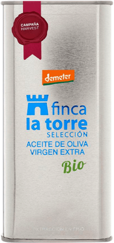 19,95 € 免费送货 | 橄榄油 Finca la Torre EVOO 特级初榨 安达卢西亚 西班牙 Arbequina — 阿贝基纳 罐 50 cl