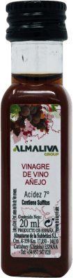 99,95 € 免费送货 | 盒装280个 尖酸刻薄 ‎Almazaras de la Subbética Almaliva Vinagre de Vino Añejo PET D.O. Jerez-Xérès-Sherry 安达卢西亚 西班牙 微型瓶 2 cl