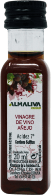 92,95 € Envío gratis | Caja de 280 unidades Vinagre Almazaras de la Subbética Almaliva Añejo D.O. Jerez-Xérès-Sherry Andalucía España Botellín Miniatura 2 cl PET