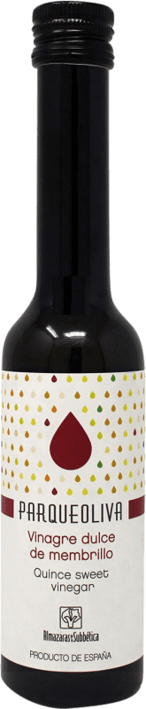 6,95 € Envio grátis | Vinagre ‎Almazaras de la Subbética Parqueoliva Dulce de Membrillo Ecológico Vidrio Andaluzia Espanha Garrafa Pequena 25 cl