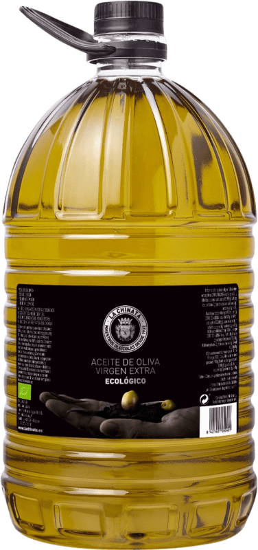 66,95 € Envío gratis | Aceite de Oliva La Chinata Virgen Extra Ecológico PET Extremadura España Garrafa 5 L