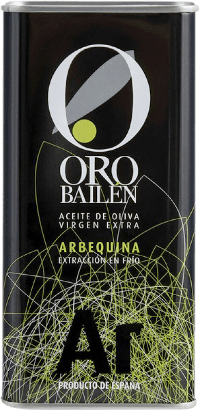 17,95 € 送料無料 | オリーブオイル Oro Bailén EVOO エキストラバージン アンダルシア スペイン Arbequina — アルベキーナ 缶 50 cl