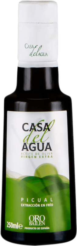 4,95 € 免费送货 | 橄榄油 Oro Bailén Casa del Agua EVOO 特级初榨 安达卢西亚 西班牙 Picual — 皮夸尔 小瓶装 25 cl 玻璃