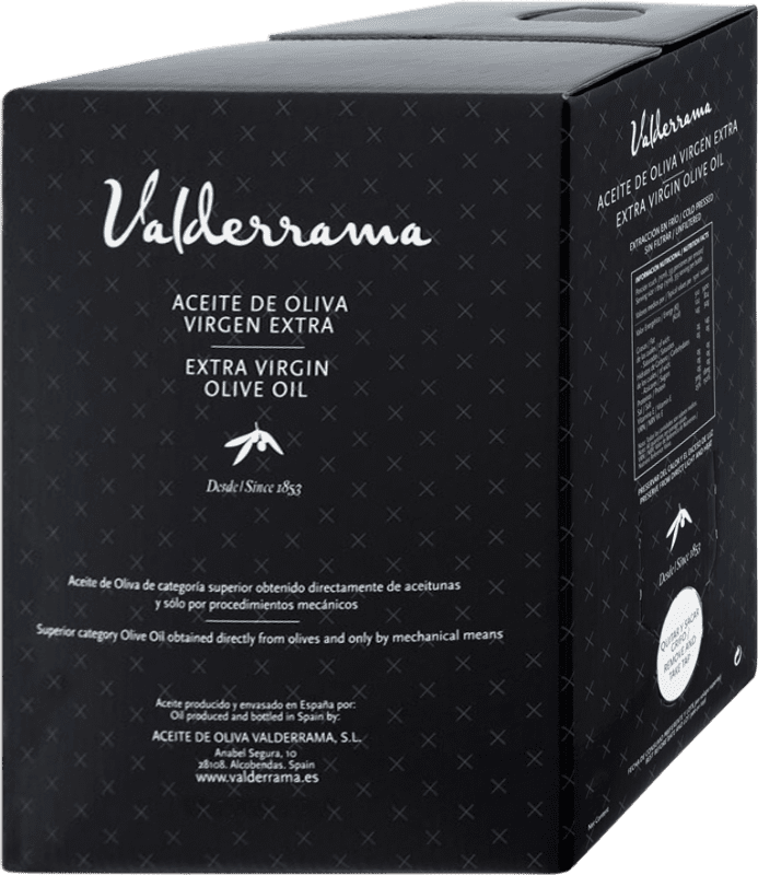 45,95 € Envío gratis | Aceite de Oliva Valderrama Castilla la Mancha España Picuda Bag in Box 2 L