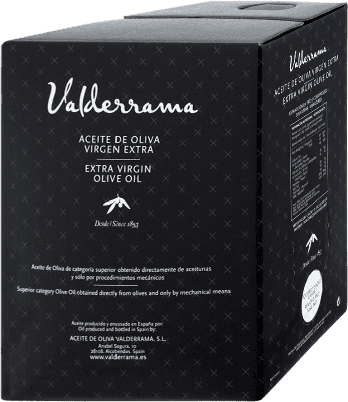 33,95 € 免费送货 | 橄榄油 Valderrama EVOO 特级初榨 卡斯蒂利亚 - 拉曼恰 西班牙 Picuda — 皮库达 Bag in Box — 盒中袋 2 L