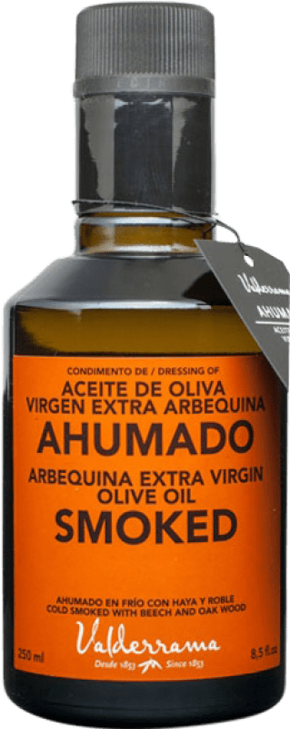 175,95 € Envoi gratuit | Boîte de 12 unités Huile d'Olive Valderrama Ahumado HOVE Vierge Extra Castilla La Mancha Espagne Arbequina Petite Bouteille 25 cl Verre