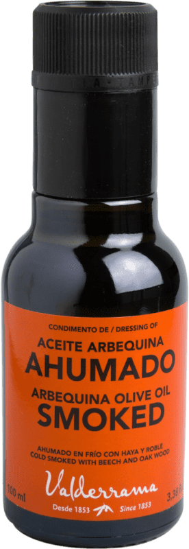 79,95 € 免费送货 | 盒装12个 橄榄油 Valderrama 卡斯蒂利亚 - 拉曼恰 西班牙 Arbequina — 阿贝基纳 小瓶装 10 cl 玻璃 Smoky — 烟熏味