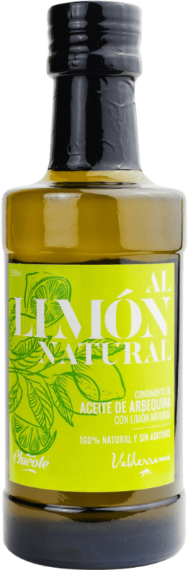 57,95 € Free Shipping | 6 units box Olive Oil Valderrama Natural Castilla la Mancha Spain Small Bottle 25 cl Glass Limón — Lemon