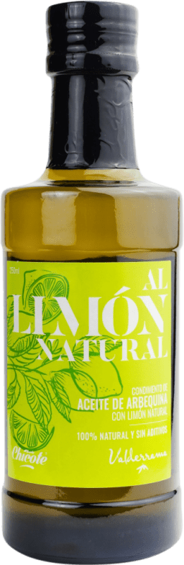 13,95 € Envio grátis | Azeite de Oliva Valderrama Limón Natural Vidrio Castela-Mancha Espanha Arbequina Garrafa Pequena 25 cl