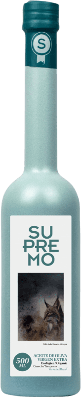 18,95 € Envio grátis | Azeite de Oliva Supremo AOVE Virgem Extra Jaén Espanha Royal Garrafa Medium 50 cl Vidro