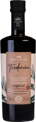 14,95 € Spedizione Gratuita | Olio d'Oliva Nobleza del Sur Tradición Ecológico Vidrio Andalusia Spagna Bottiglia Medium 50 cl