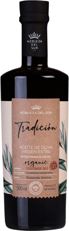 18,95 € Envoi gratuit | Huile d'Olive Nobleza del Sur Tradición Ecológico Vidrio Andalousie Espagne Bouteille Medium 50 cl