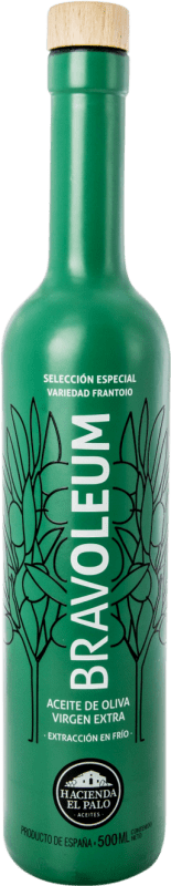 19,95 € 送料無料 | オリーブオイル Hacienda el Palo Bravoleum EVOO エキストラバージン アンダルシア スペイン Frantoio — フラントイオ ミディアムボトル 50 cl ガラス