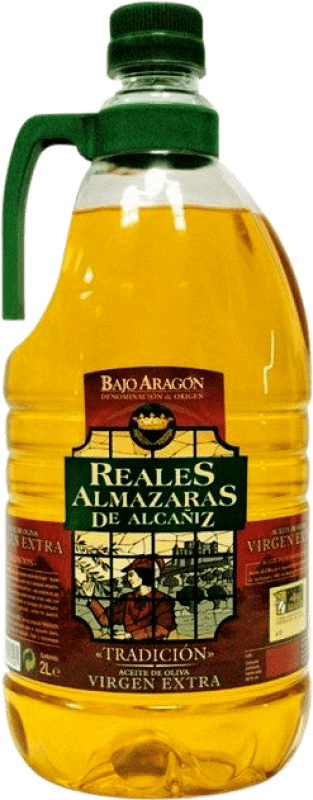 24,95 € 免费送货 | 橄榄油 Reales Almazaras de Alcañiz 传统, EVOO 特级初榨 D.O. Bajo Aragón 阿拉贡 西班牙 塑料桶 2 L PET — 塑料