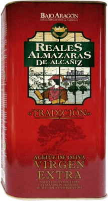 97,95 € Spedizione Gratuita | Olio d'Oliva Reales Almazaras de Alcañiz Tradición D.O. Bajo Aragón Aragona Spagna Latta Speciale 5 L
