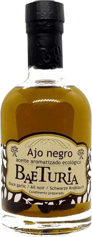 8,95 € Free Shipping | Vegetable Oil Baeturia Organic Estremadura Spain Small Bottle 25 cl Glass Ajo — Garlic