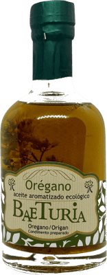 10,95 € Envío gratis | Aceite de Cocina Baeturia Organic Orégano Vidrio Extremadura España Botellín 25 cl