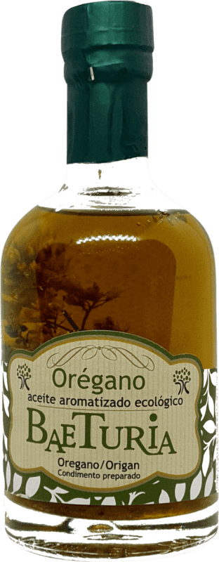 10,95 € Envío gratis | Aceite de Cocina Baeturia Organic Orégano Vidrio Extremadura España Botellín 25 cl