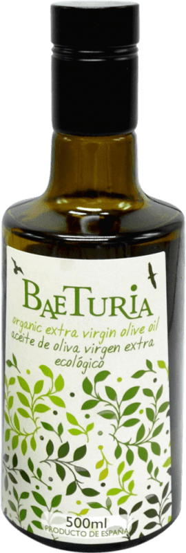 22,95 € Envio grátis | Azeite de Oliva Baeturia Organic Veridis Extremadura Espanha Morisca Garrafa Medium 50 cl