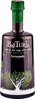 15,95 € 免费送货 | 橄榄油 Baeturia Organic EVOO 特级初榨 埃斯特雷马杜拉 西班牙 Carrasqueña — 卡拉斯克尼亚 中瓶装 50 cl 玻璃