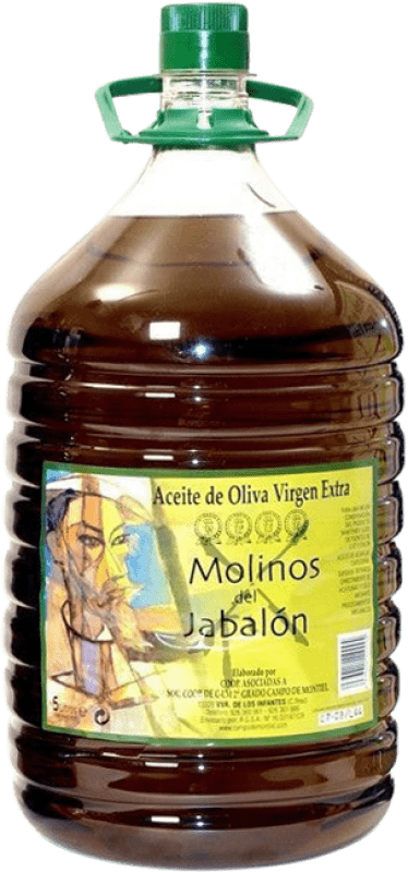 75,95 € 免费送货 | 橄榄油 Campo de Montiel Molinos del Jabalón PET D.O. Campo de Montiel 卡斯蒂利亚 - 拉曼恰 西班牙 玻璃瓶 5 L