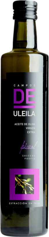 15,95 € Envío gratis | Aceite de Oliva Campos de Uleila Bio Vidrio Andalucía España Picual Botella Medium 50 cl