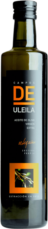 15,95 € Envio grátis | Azeite de Oliva Campos de Uleila Bio Vidrio Andaluzia Espanha Arbequina Garrafa Medium 50 cl