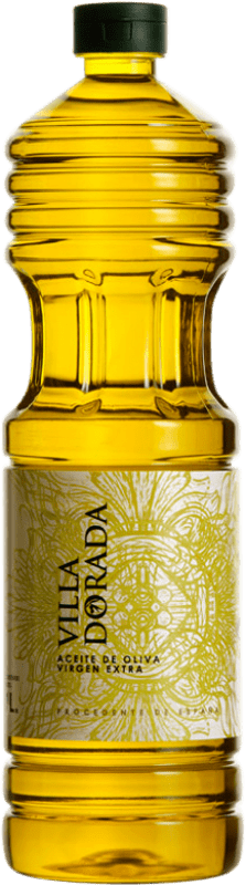 14,95 € Free Shipping | Olive Oil Campos de Uleila Villa Dorada PET Andalusia Spain Bottle 1 L