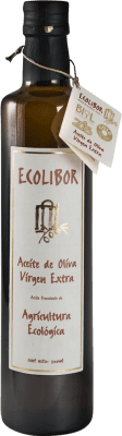 16,95 € Kostenloser Versand | Olivenöl Ecolibor E-NOL Extra Nativ Extremadura Spanien Cornicabra Medium-Flasche 50 cl Glas