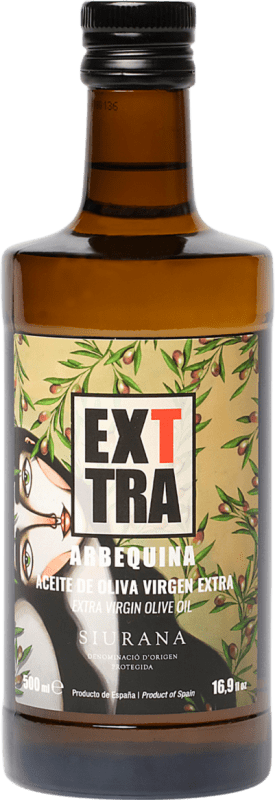 12,95 € Kostenloser Versand | Olivenöl Exttra Original E-NOL Extra Nativ D.O.P. Siurana Katalonien Spanien Arbequina Medium-Flasche 50 cl Glas