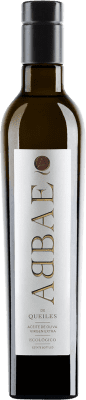 23,95 € Free Shipping | Olive Oil Hacienda Queiles Abbae Ecológico Vidrio D.O. Navarra Navarre Spain Arbequina Medium Bottle 50 cl