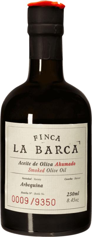 19,95 € 送料無料 | オリーブオイル Norte Extremeña Finca La Barca エストレマドゥーラ スペイン Arbequina — アルベキーナ 小瓶 25 cl ガラス Ahumado — スモーク