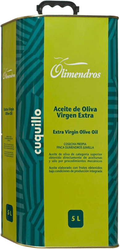 81,95 € Envío gratis | Aceite de Oliva Olimendros Región de Murcia España Cuquillo Lata Especial 5 L