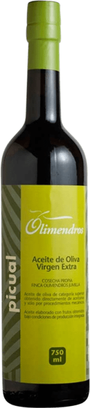 14,95 € Envío gratis | Aceite de Oliva Olimendros Vidrio Región de Murcia España Picual Botella 75 cl