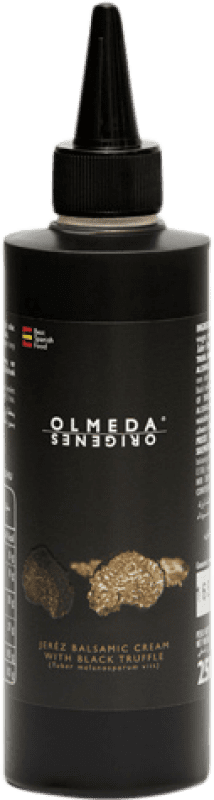 19,95 € Бесплатная доставка | Уксус Olmeda Orígenes Crema Trufa Negra D.O. Jerez-Xérès-Sherry Испания Маленькая бутылка 25 cl