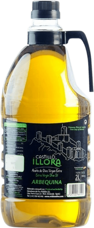 25,95 € Envoi gratuit | Huile d'Olive Roldán 1895 Castillo de Íllora PET D.O. Poniente de Granada Andalousie Espagne Arbequina Carafe 2 L