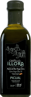 10,95 € Kostenloser Versand | Olivenöl Roldán 1895 Castillo de Íllora E-NOL Extra Nativ D.O. Poniente de Granada Andalusien Spanien Picual Medium-Flasche 50 cl Glas