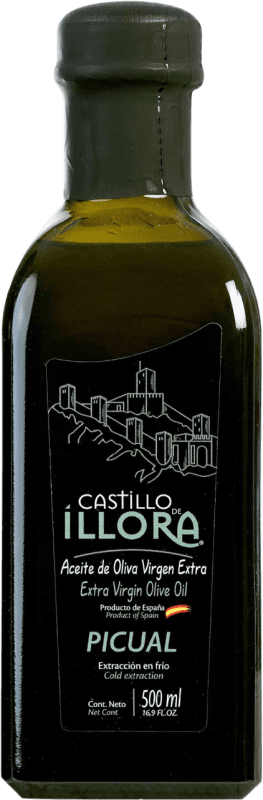 10,95 € Free Shipping | Olive Oil Roldán 1895 Castillo de Íllora EVOO Extra Virgin D.O. Poniente de Granada Andalusia Spain Picual Medium Bottle 50 cl Glass