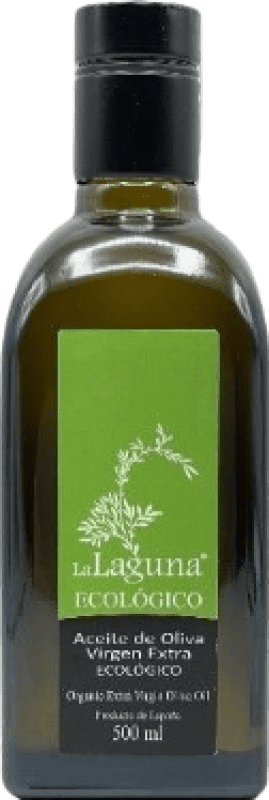 8,95 € 免费送货 | 橄榄油 Sucesores Hnos. López La Laguna Coupage — 调配, EVOO 特级初榨 D.O. Baena Córdoba 西班牙 Eco — 生态 有机 天然 中瓶装 50 cl 玻璃