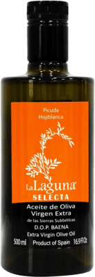 8,95 € Envío gratis | Aceite de Oliva Sucesores Hnos. López La Laguna Selecta Coupage, AOVE Virgen Extra D.O. Baena Córdoba España Botella Medium 50 cl Vidrio