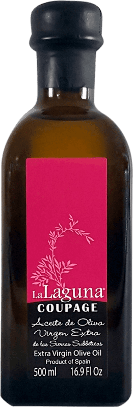6,95 € Kostenloser Versand | Olivenöl Sucesores Hnos. López La Laguna Coupage, E-NOL Extra Nativ D.O. Baena Córdoba Spanien Medium-Flasche 50 cl Glas