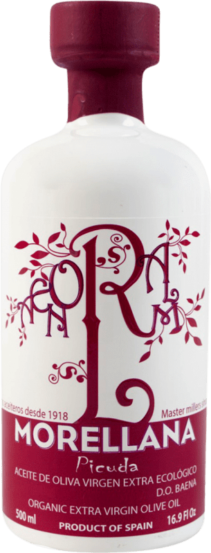 15,95 € Kostenloser Versand | Olivenöl Sucesores Hnos. López Morellana E-NOL Extra Nativ D.O. Baena Córdoba Spanien Picuda Medium-Flasche 50 cl Glas